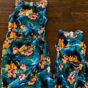 Mommy & Me Hawaiian Theme Dresses